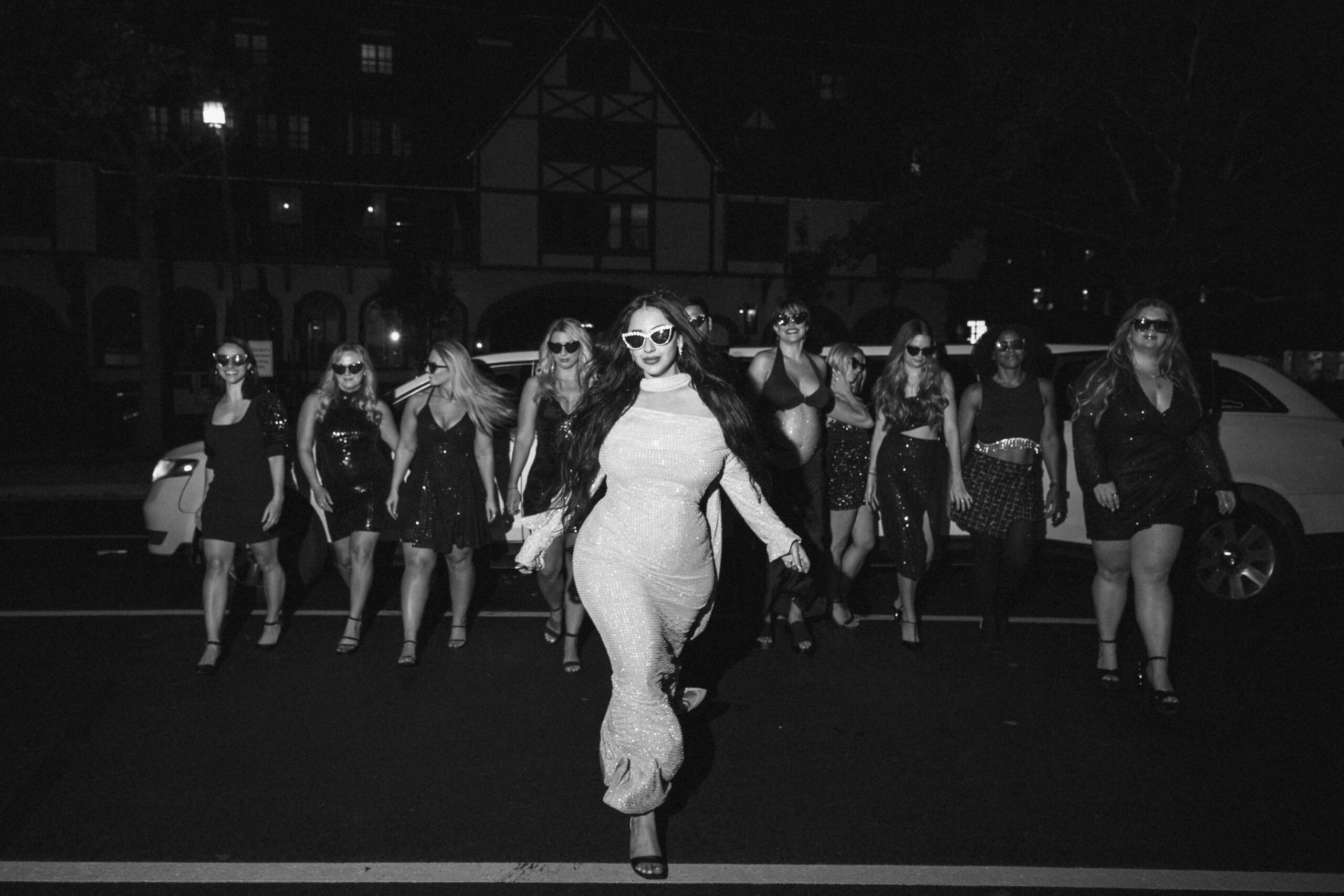 Pictured is a bachelorette group captured by Savannah Paparazzi.